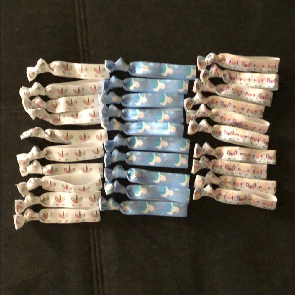 Unicorn hair ties